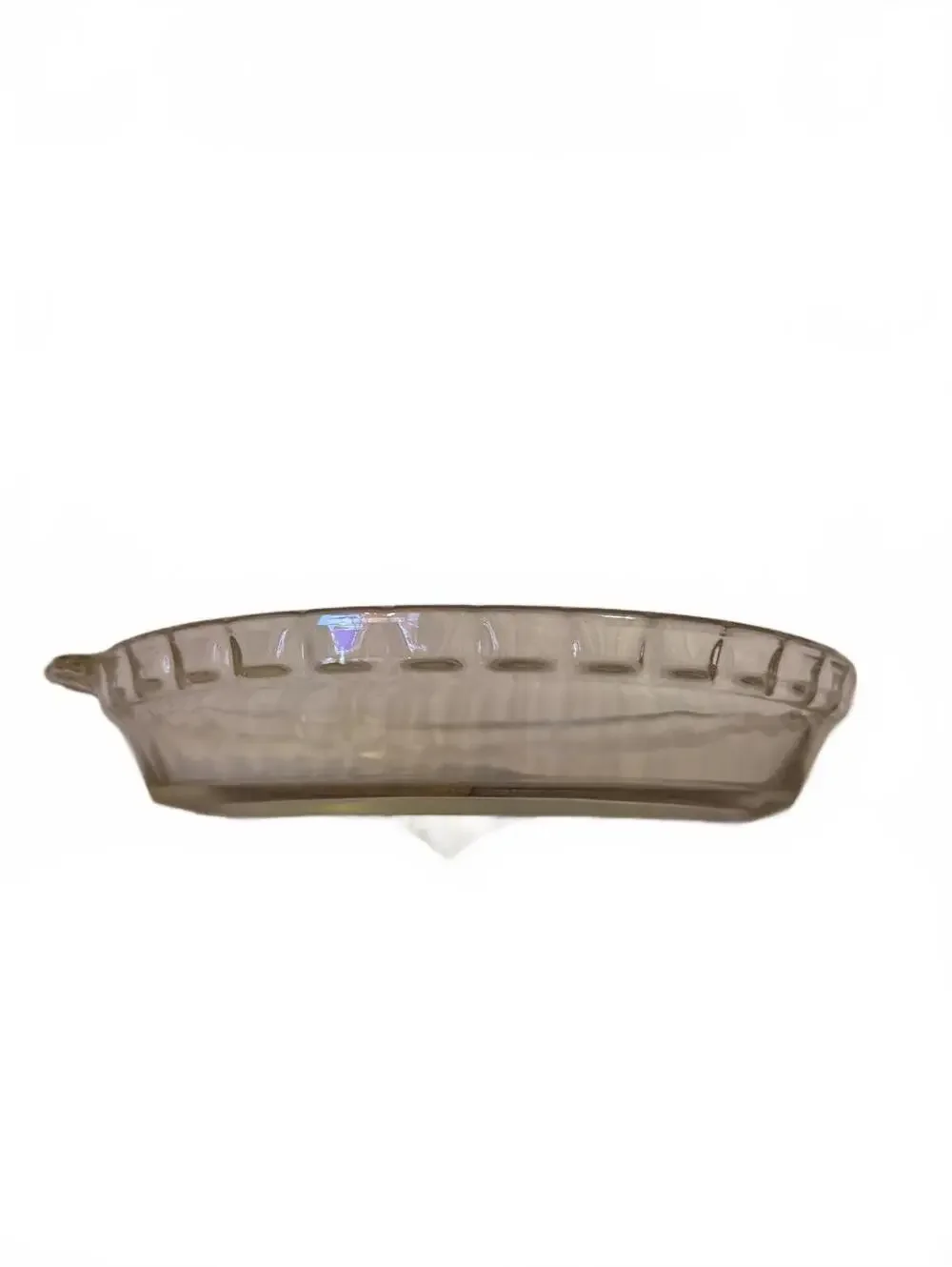 Vintage Pyrex Clear Glass Pie Dish with Handles
